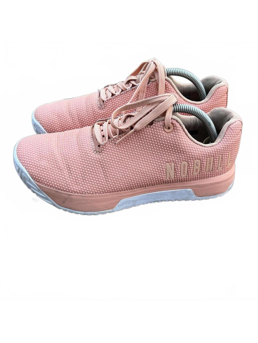 NOBULL Pink Women's Training Sneakers with Light Blue Soles - Picture 6 of 11